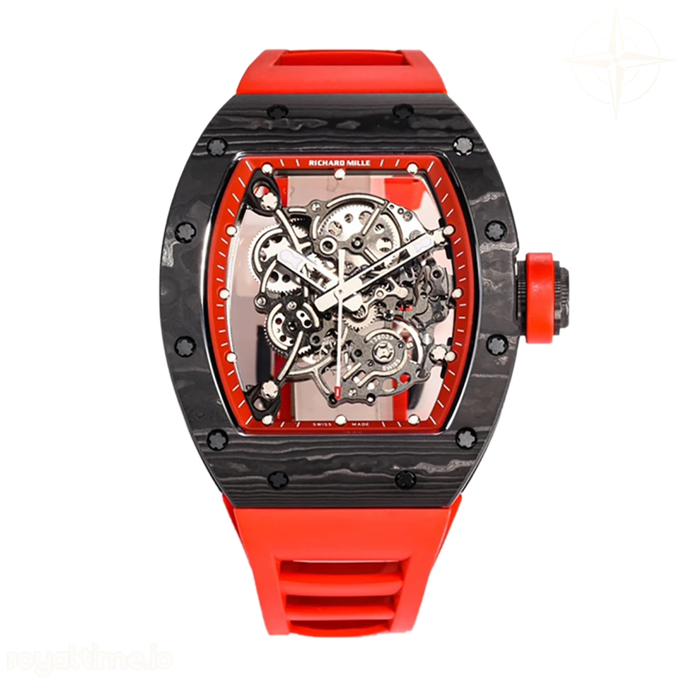 Richard Mille RM 055 Bubba Watson in NTPT Carbon Red Rubber Strap