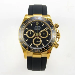 Rolex Daytona 126518 QF Black Dial on Oysterflex Strap JH4131 V18 (Free Sprung) Weighted 157g