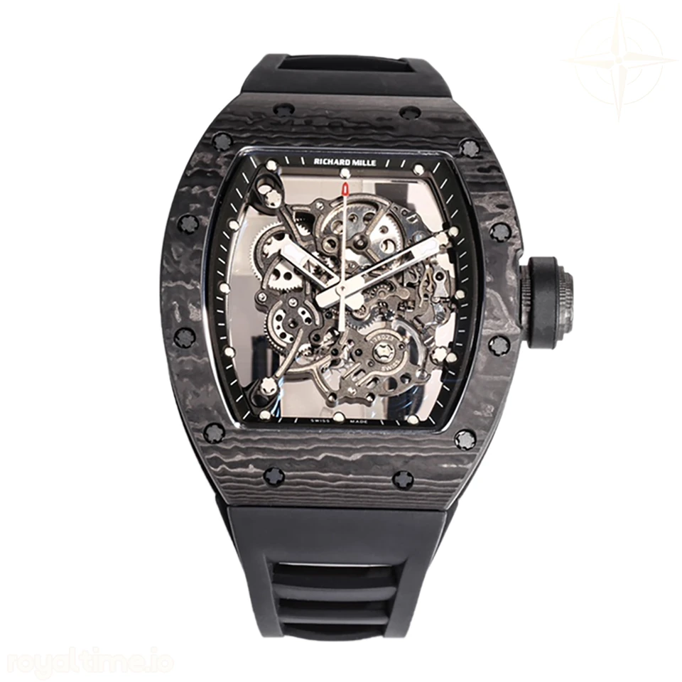 Richard Mille RM 055 Bubba Watson NTPT on Black Rubber Strap RMUL2
