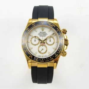 Rolex Daytona 126518 QF White Dial on Oysterflex Strap JH4131 V18 (Free Sprung) Weighted 157g