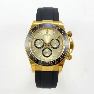 Rolex Daytona 126518 QF YG Dial on Oysterflex Strap JH4131 V18 (Free Sprung) Weighted 157g