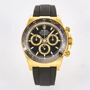 Rolex Daytona 126518 TMF Black Stick Dial on Oysterflex Strap DD4131