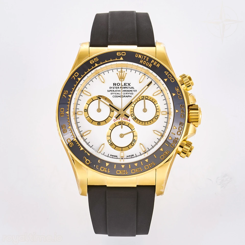 Rolex Daytona 126518 TMF White Dial on Oysterflex Strap DD4131