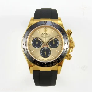 Rolex Daytona 126518 TMF YG/Black Dial on Oysterflex Strap SH4131 (Weighted)