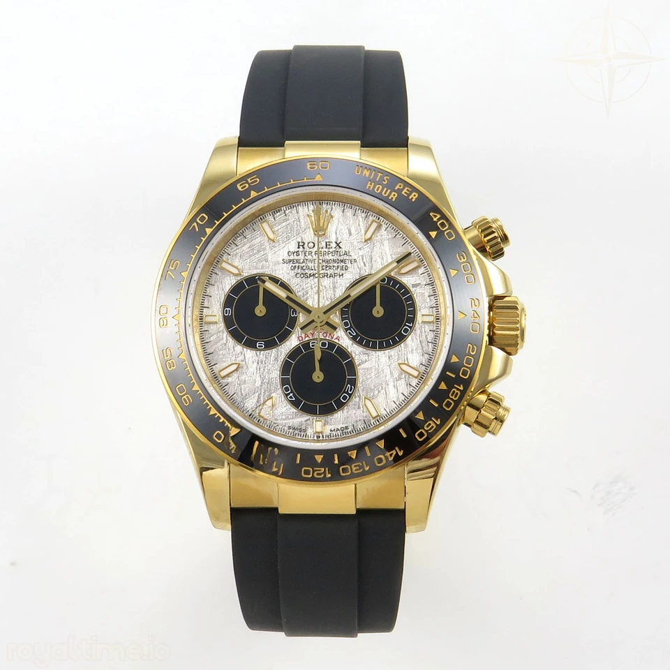 Rolex Daytona 126518 YG 3CF Meteorite Dial on Oysterflex Strap DD4131 (Gain Weight)