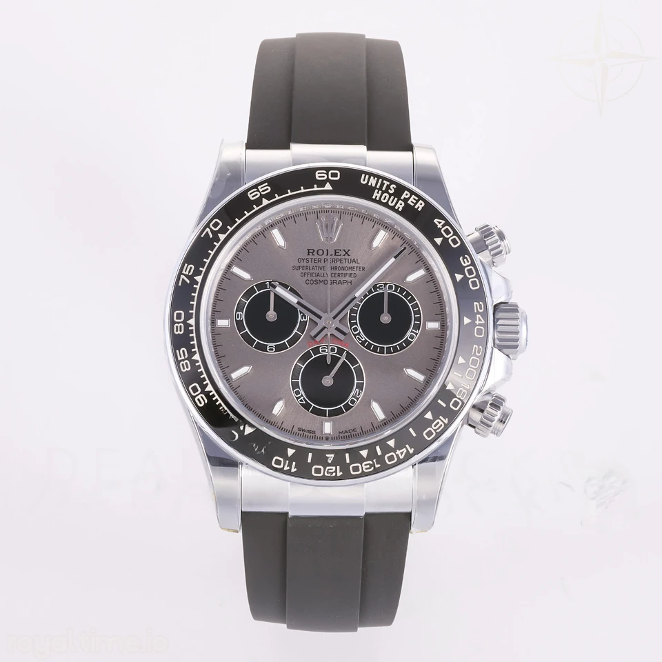 Rolex Daytona 126519 3BF Gray/Black Dial Sticks Markers on Oysterflex Strap Weighted 160g