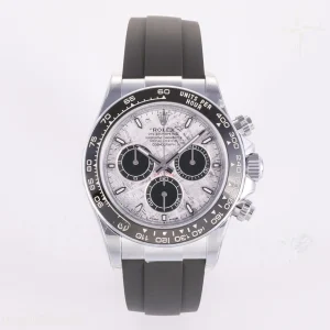 Rolex Daytona 126519 3BF Real Meteorite Dial Sticks Markers on Oysterflex Strap Weighted 160g