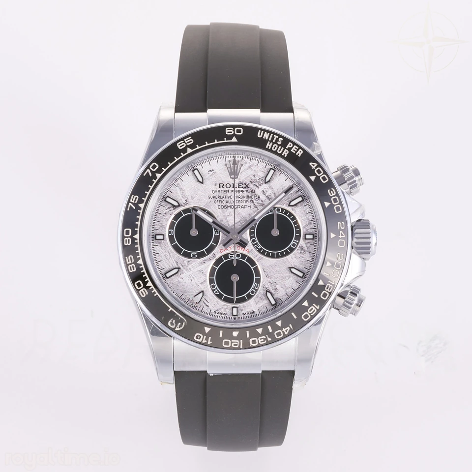 Rolex Daytona 126519 3BF Real Meteorite Dial Sticks Markers on Oysterflex Strap Weighted 160g