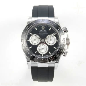 Rolex Daytona 126519 AVF Black/Silver Dial on Oysterflex Strap DD4131 (Mod)