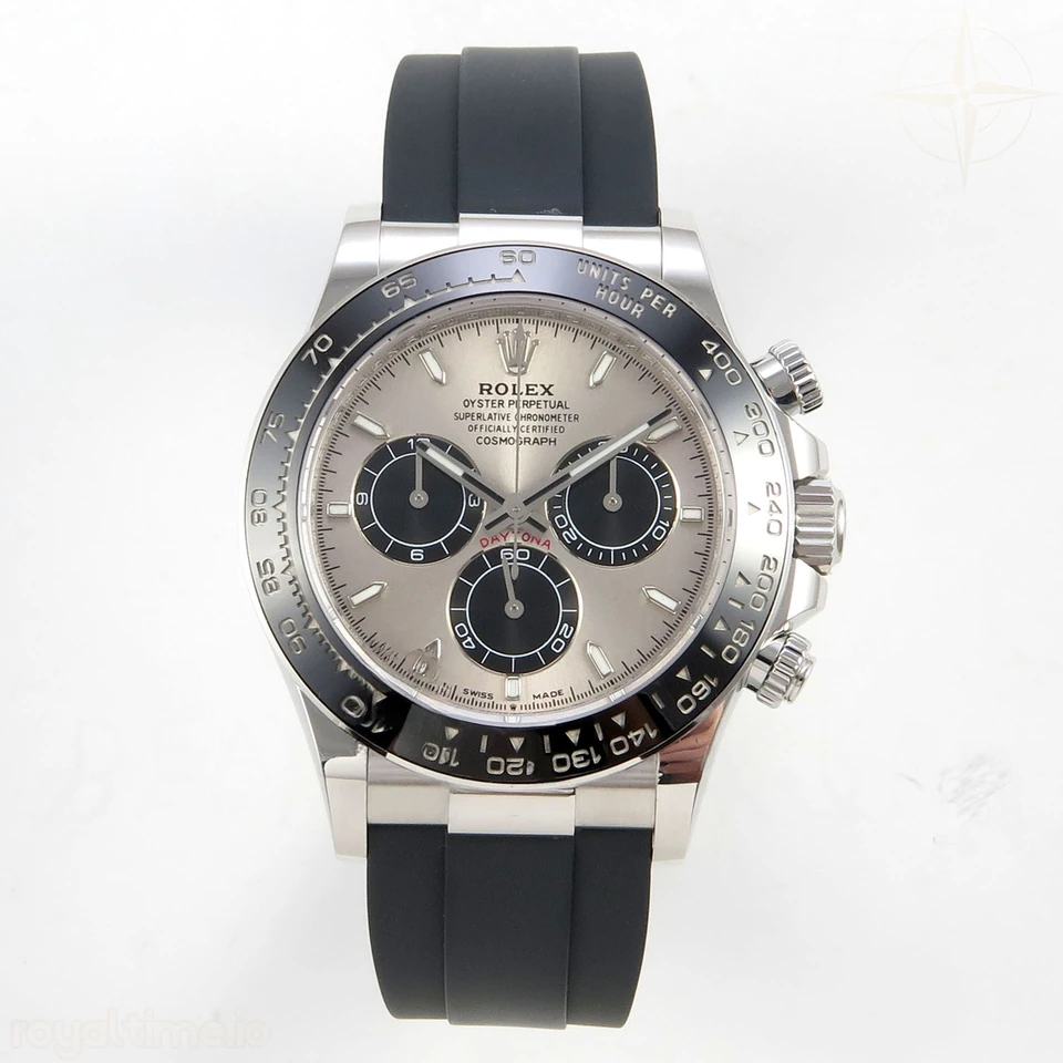 Rolex Daytona 126519 AVF Gray/Black Dial on Oysterflex Strap DD4131 (Mod)