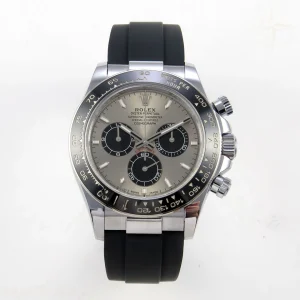 Rolex Daytona 126519 QF Gray/Black Dial on Oysterflex Strap JH4131 V18 (Free Sprung) Weighted 157g