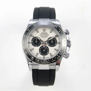 Rolex Daytona 126519 QF Meteorite Dial on Oysterflex Strap JH4131 V18 Weighted (Free Sprung) Weighted 157g