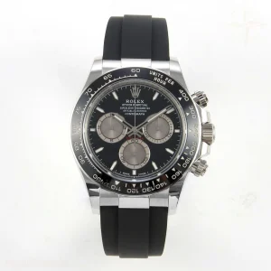 Rolex Daytona 126519 SS Clean Plus Black/Gray Dial on Black Rubber Strap DD4131
