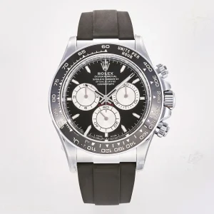 Rolex Daytona 126519 TMF Black/Silver Dial on Oysterflex Strap DD4131