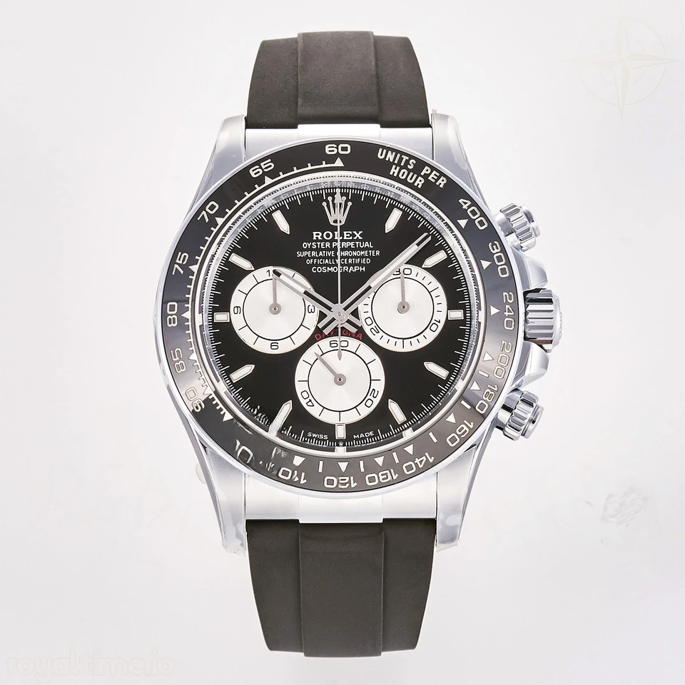 Rolex Daytona 126519 TMF Black/Silver Dial on Oysterflex Strap DD4131