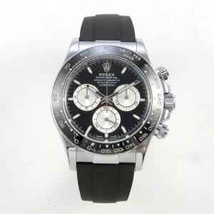 Rolex Daytona 126519 TMF Black/Silver Dial on Oysterflex Strap DD4131(162g)