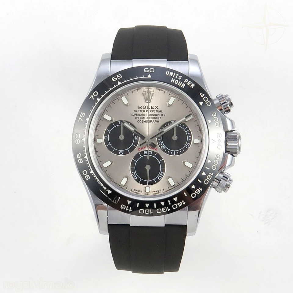 Rolex Daytona 126519 TMF Gray/Black Dial on Oysterflex Strap SH4131 (Weighted)