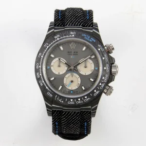Rolex Daytona DIW Black Carbon Case DIWF Edition Gray/White Dial on Black Nylon Strap DD4801