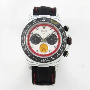Rolex Daytona DIW Ferrari White Carbon DIWF White/Red Dial on Black Nylon Strap DD4801
