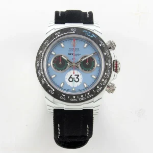 Rolex Daytona DIW Porsche 911 s/t White Carbon DIWF Blue Dial on Black Nylon Strap DD4801