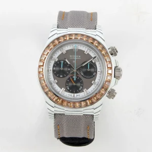 Rolex Daytona DIW White Carbon Case DIWF Edition Gray/Black Crystal Dial Crystal Bezel on Gray Nylon Strap DD4801