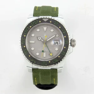 Rolex GMT Master DiW "VERDANT GRAY" DIWF on Green Nylon Strap VR3285