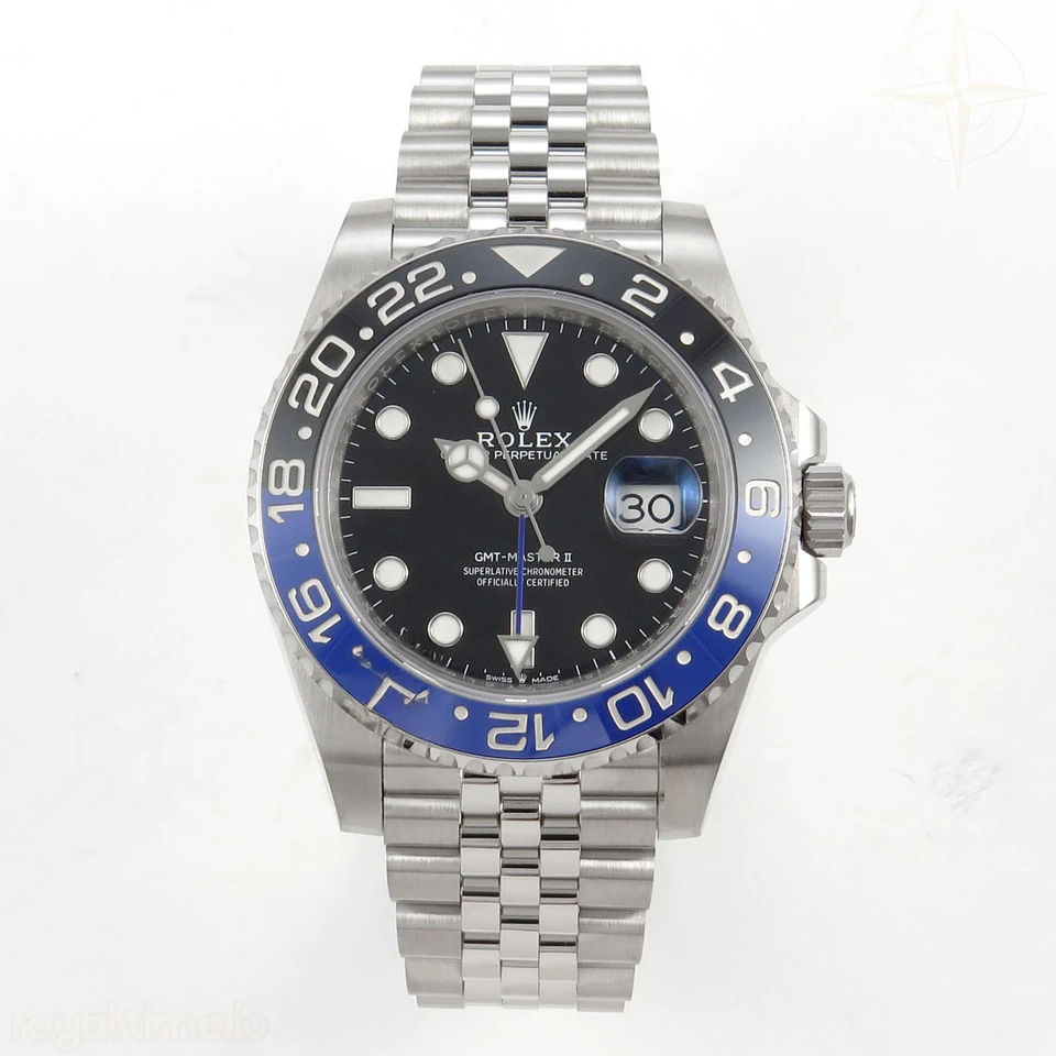 Rolex GMT-Master II 126710 BLNR 904L Steel SCF Black Dial on Jubilee Bracelet SH3285 CHS