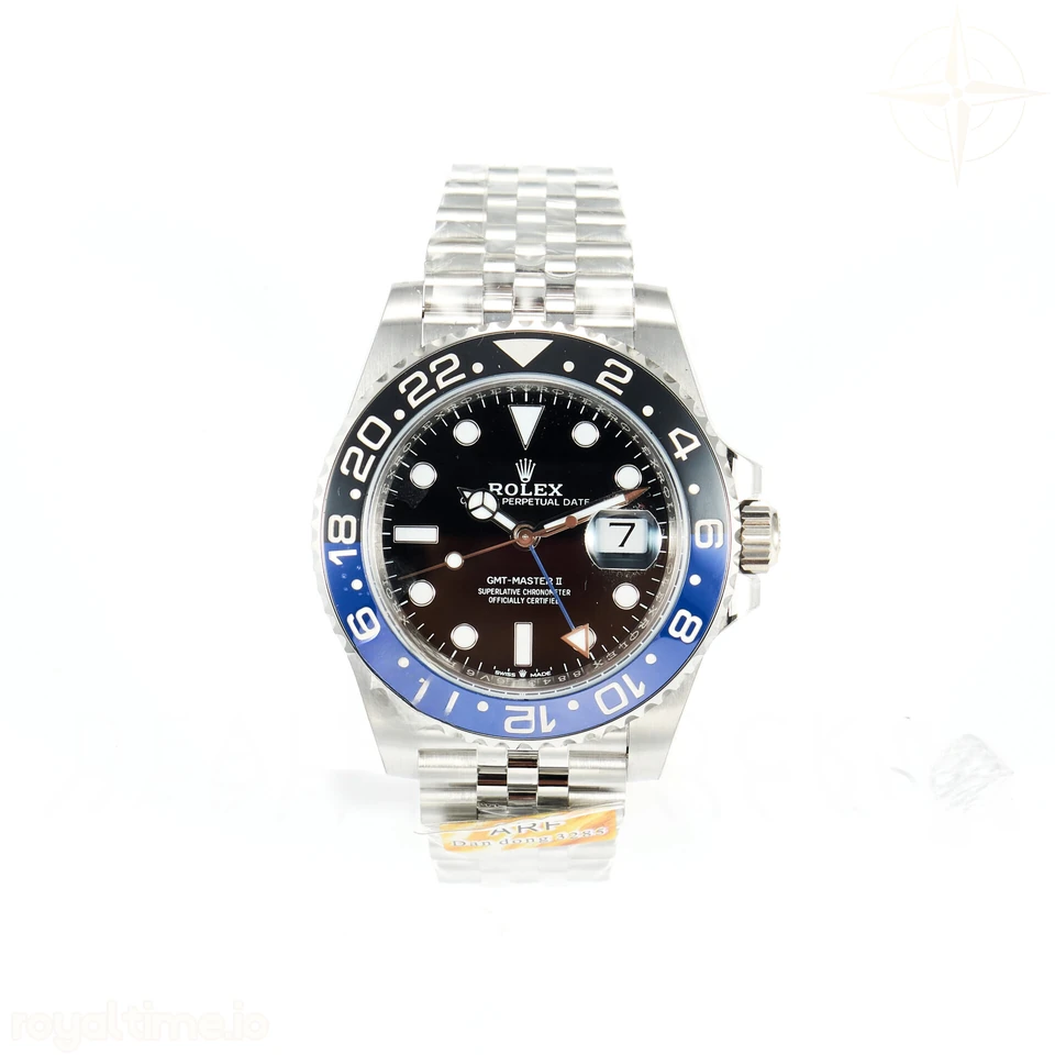 Rolex GMT-Master II 126710 BLNR Black/Blue Ceramic ARF on Jubilee Bracelet DD3285 CHS V3