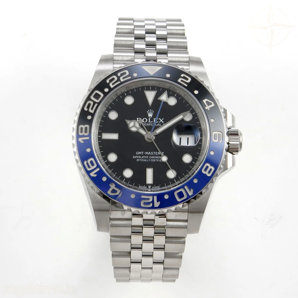 Rolex GMT-Master II 126710 BLNR ERF Black Stick Dial on Jubilee Bracelet JH3235 (Free Sprung)