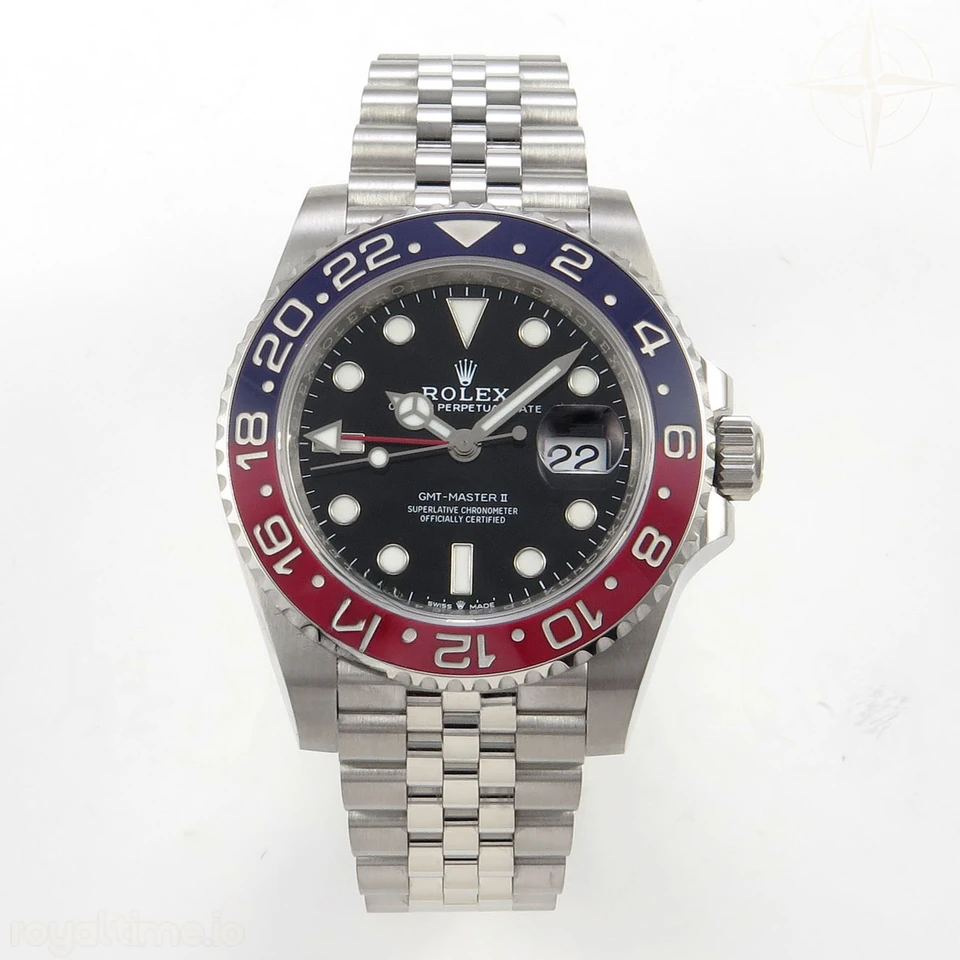Rolex GMT-Master II 126710 BLRO 904L Steel RF on Jubilee Bracelet JH3285 (Free Sprung)