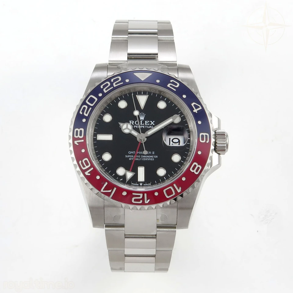 Rolex GMT-Master II 126710 BLRO 904L Steel RF on Oyster Bracelet JH3285 (Free Sprung)