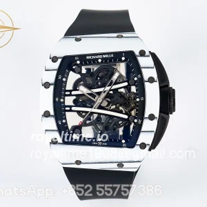 Richard Mille RM 61-01 Yohan Blake White NTPT ZF on Black Rubber Strap RMUL2
