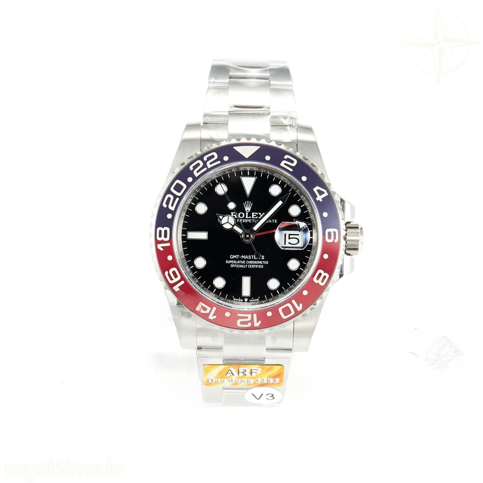 Rolex GMT-Master II 126710 Blue/Red Ceramic ARF on Oyster Bracelet DD3285 CHS V3
