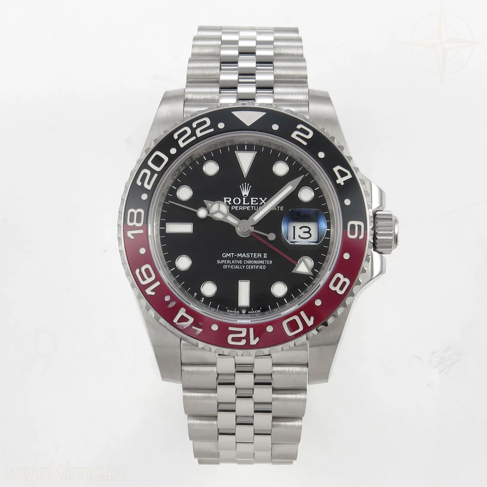 Rolex GMT-Master II 126710 Coke 904L Steel SCF Black Dial on Jubilee Bracelet SH3285 CHS