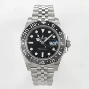 Rolex GMT-Master II 126710 GRNR 904L Steel SCF Black Dial on Jubilee Bracelet SH3285 CHS