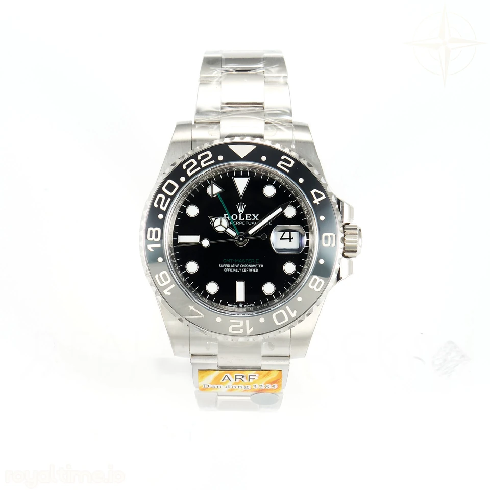 Rolex GMT-Master II 126710 GRNR Black/Gray Ceramic ARF on Oyster Bracelet DD3285 CHS V3