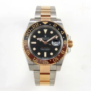 Rolex GMT Master II 126711 CHNR 904L SS/RG VF Black Dial On SS/RG Bracelet DD3285 CHS