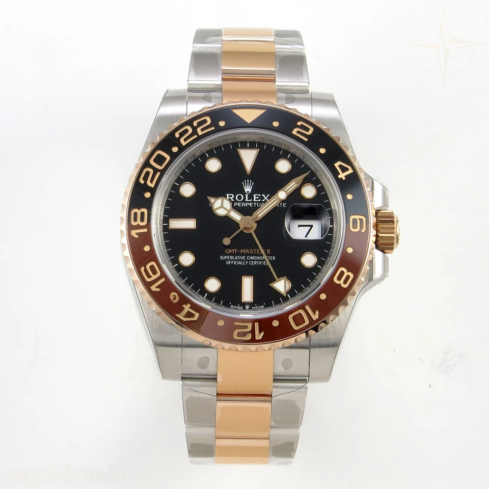 Rolex GMT-Master II 126711 CHNR Gain Weight VSF Black Dial On SS/RG Oyster Bracelet DD3285 CHS