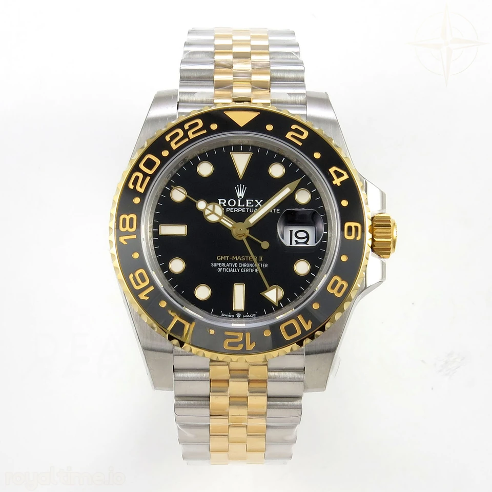 Rolex GMT-Master II 126713 GRNR Gain Weight VSF Black Dial On SS/YG Jubilee Bracelet DD3285 CHS