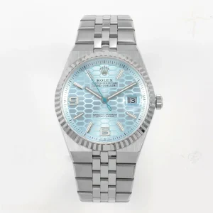 Rolex Land Dweller 127336 DIWF Ice Blue Dial on SS Bracelet A7135