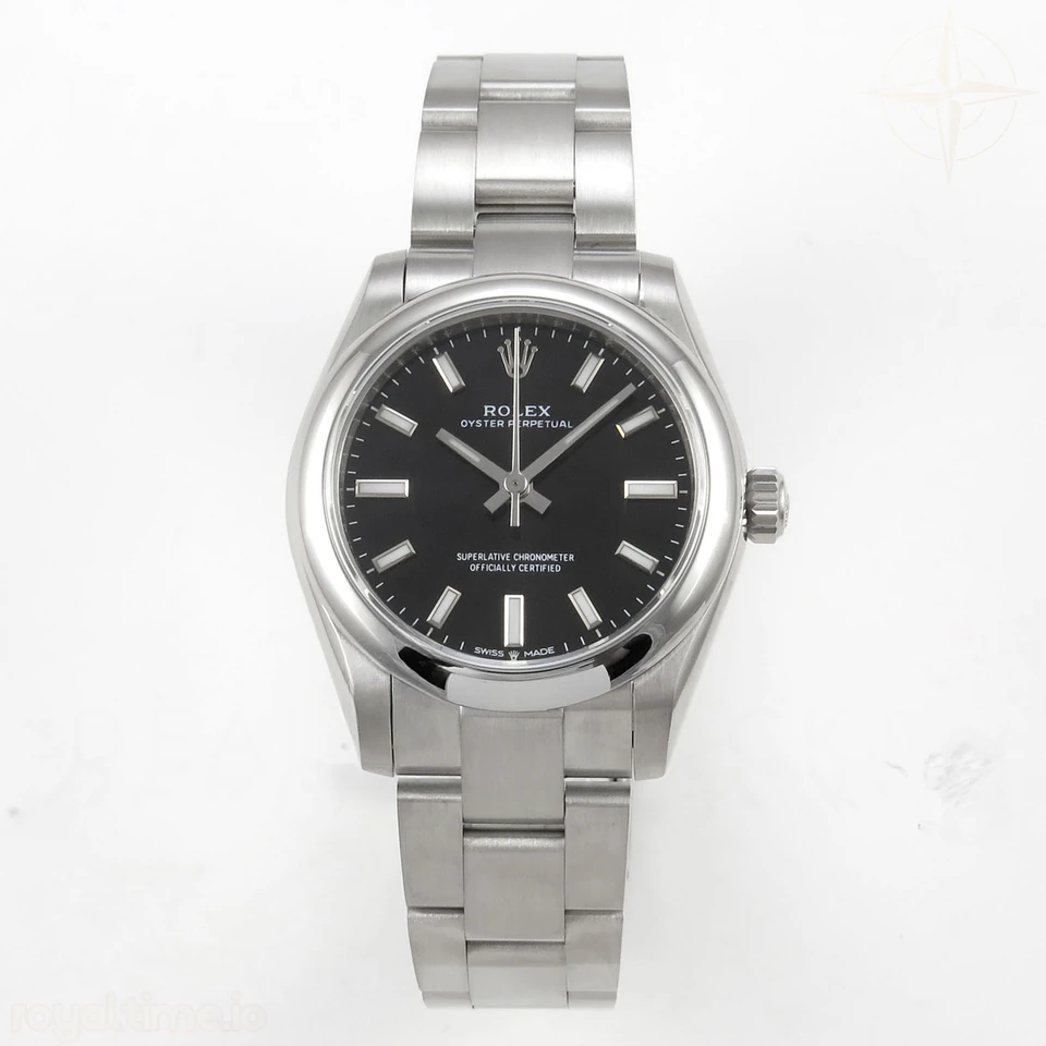 Rolex Oyster Perpetual 31mm 277200 DIWF Black Dial on SS Bracelet A2232