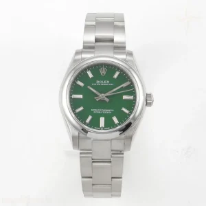 Rolex Oyster Perpetual 31mm 277200 DIWF Green Dial on SS Bracelet A2232