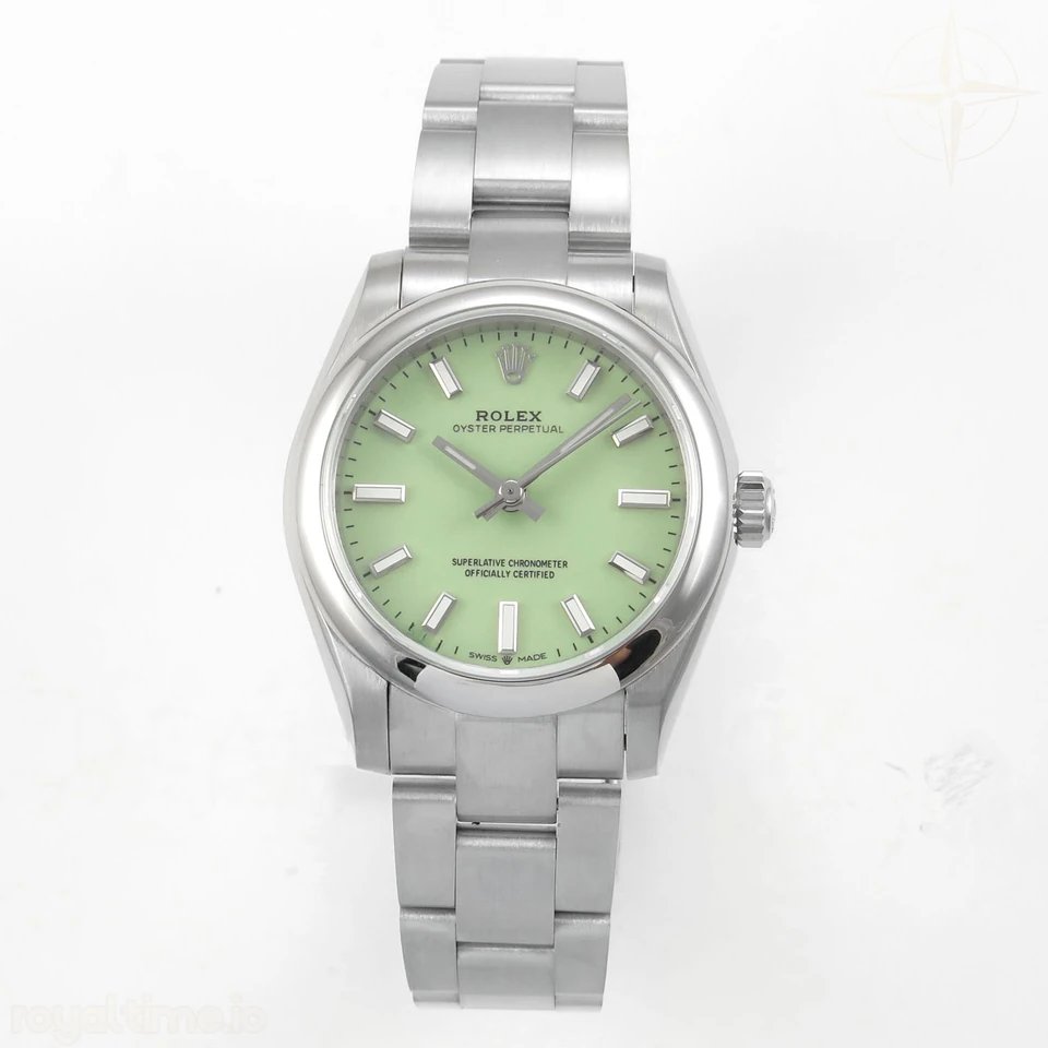 Rolex Oyster Perpetual 31mm 277200 DIWF Pistachio Dial on SS Bracelet A2232