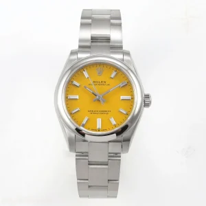 Rolex Oyster Perpetual 31mm 277200 DIWF Yellow Dial on SS Bracelet A2232