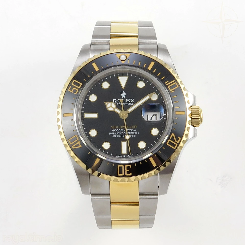 Rolex Sea-Dweller 126603 QF Black Dial on SS/YG Bracelet QF3235