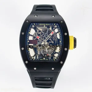 Richard Mille RM035-02 Black Ceramic SONIC Skeleton Dial on Black Rubber Strap RMUL1