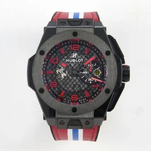 Hublot Big Bang Ferrari Speciale Ceramic HBBF on Red Gummy Strap A1241