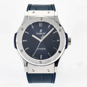 Hublot Classic Fusion Bang 42mm HBF Blue Dial on Blue Leather Strap A2892