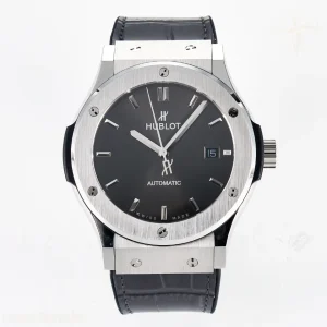 Hublot Classic Fusion Bang 42mm HBF Gray Dial on Gray Leather Strap A2892