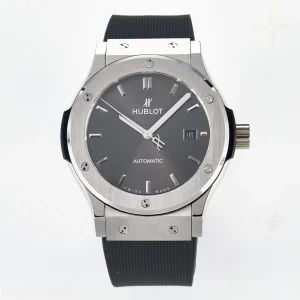 Hublot Classic Fusion Bang 42mm HBF Gray Dial on Gray Rubber Strap A2892